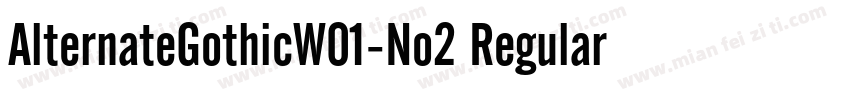 AlternateGothicW01-No2 Regular字体转换